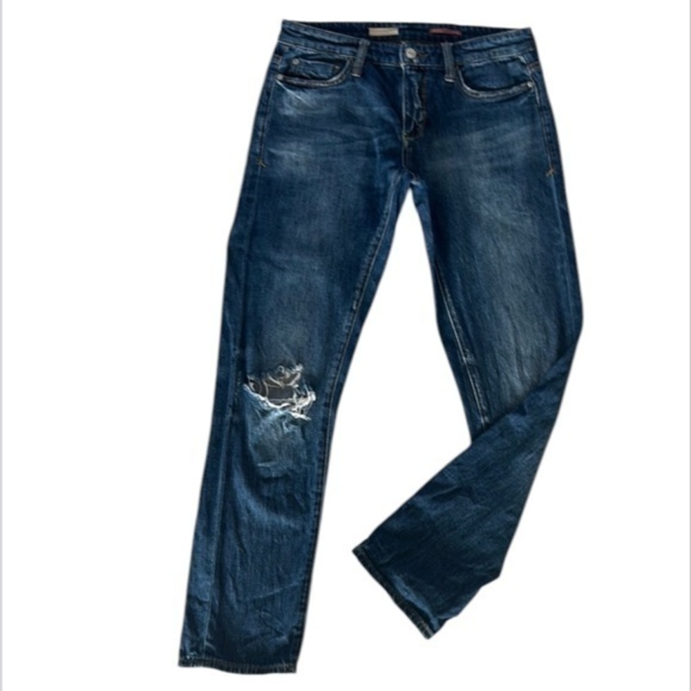 PILCRO anthropologie slim boyfriend crop jeans size 26